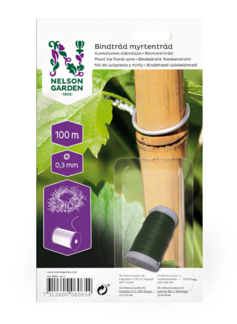 Bindtråd Myrte 0,3mm grön 100m