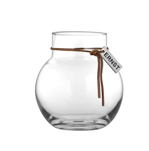 Glasvas/lykta rund d9 h 10 cm