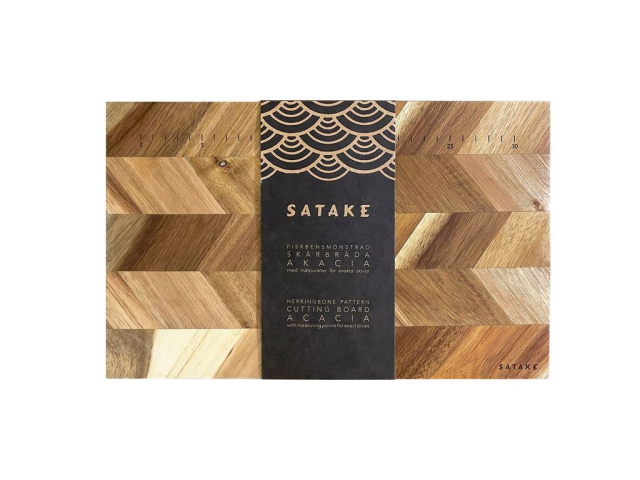 Skärbräda Satake Acacia mätpunkter