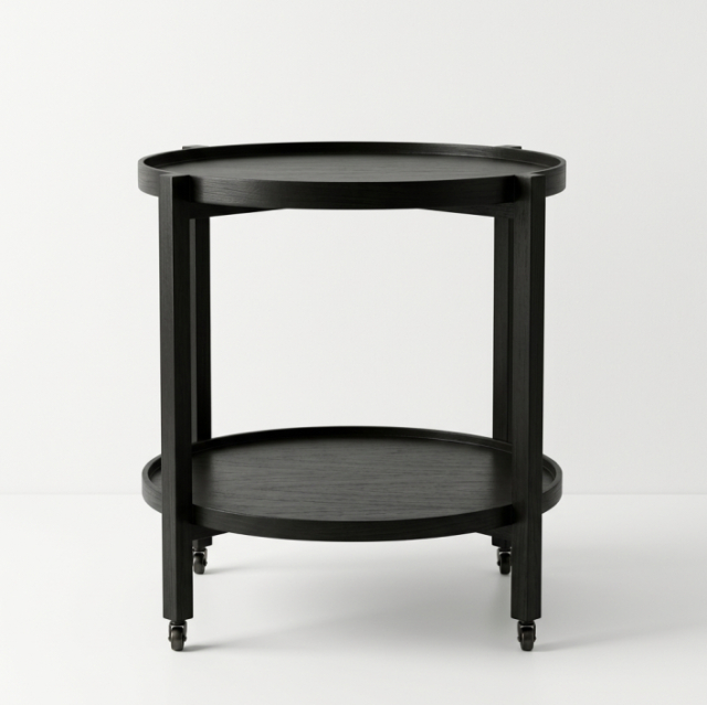 Bar trolley Jaboulet Batavia Black NXT 55x55x65