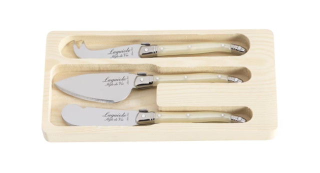 Ostknivar Laguiole Treasure 3 SET Pärlemo