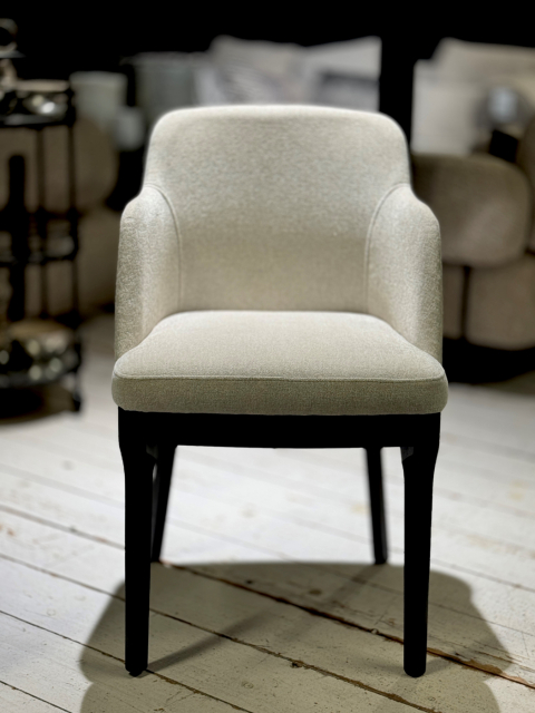 Stol Vilde med armstöd tyg Tessero nature