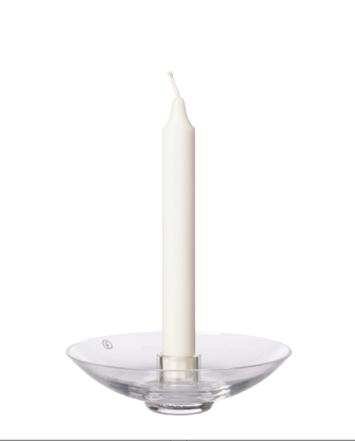 Ljusstake Glas 14,8x4cm