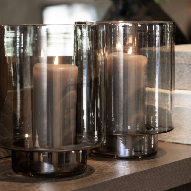 Ljuslykta Reef Smoke Grey 31x24 cm Artwood