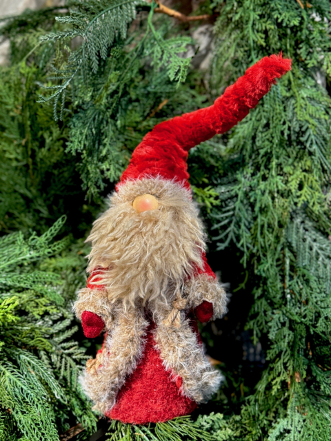 Tomte hög hatt röd 47cm