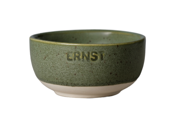 Skål Grön/natur botten d8xh4 cm