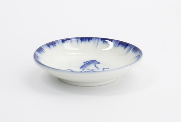 Sauce Dish Squid Blue/White 9x2cm