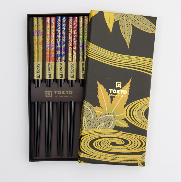 Chopsticks Giftset Golden Leaf