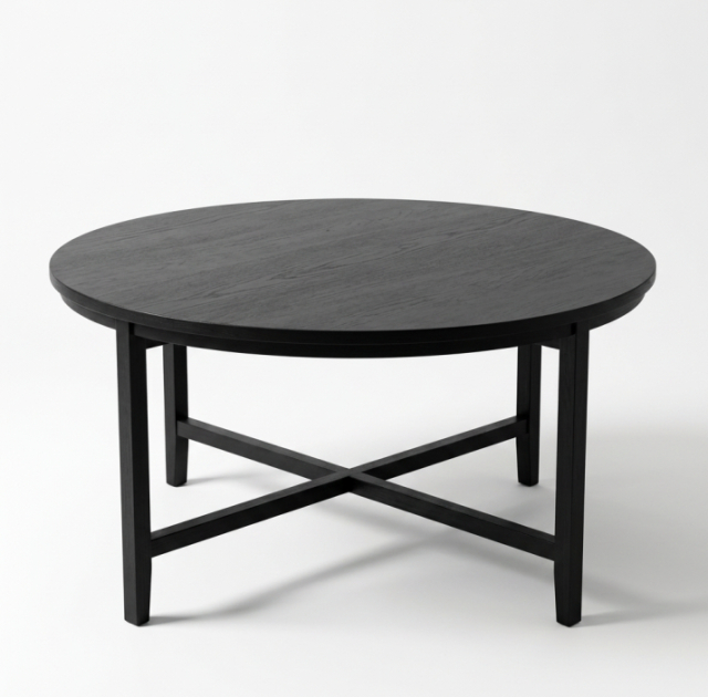 Soffbord Jaboulet Flat Black Ø120 cm