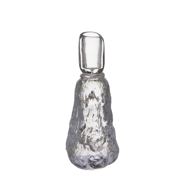 Ljusstake glas klar 7x20 cm