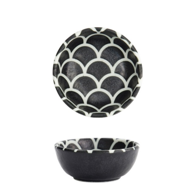 Bowl Onyx Noir Mermaid Design 8,5x3,4cm