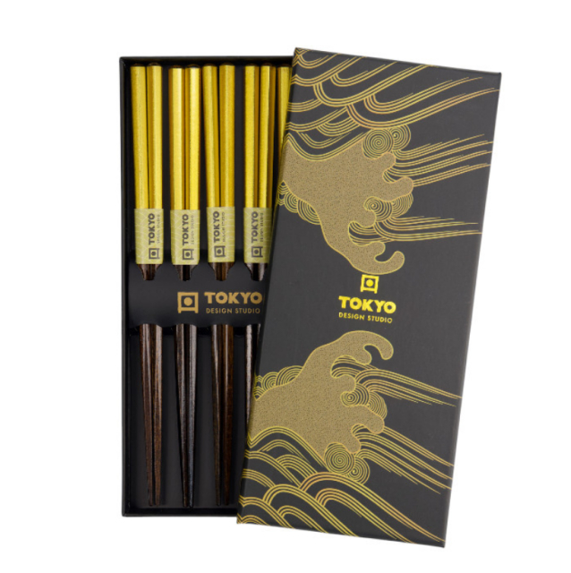 Chopsticks Giftset Gold