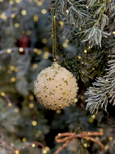 Julkulaglitter pärlor