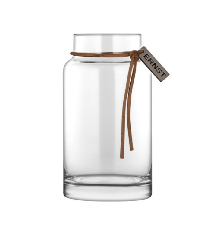 Värmeljuslykta glas 5x12 Ernst i gruppen Inredning / Ljusstakar & Ljuslyktor hos Åsby Hem & Trädgård (143992)