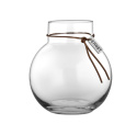 Glasvas rund d13 h14 läderband