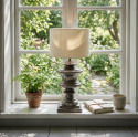 Lampfot Vermont antik silver