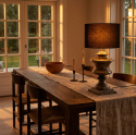 Lampfot Vermont antik silver