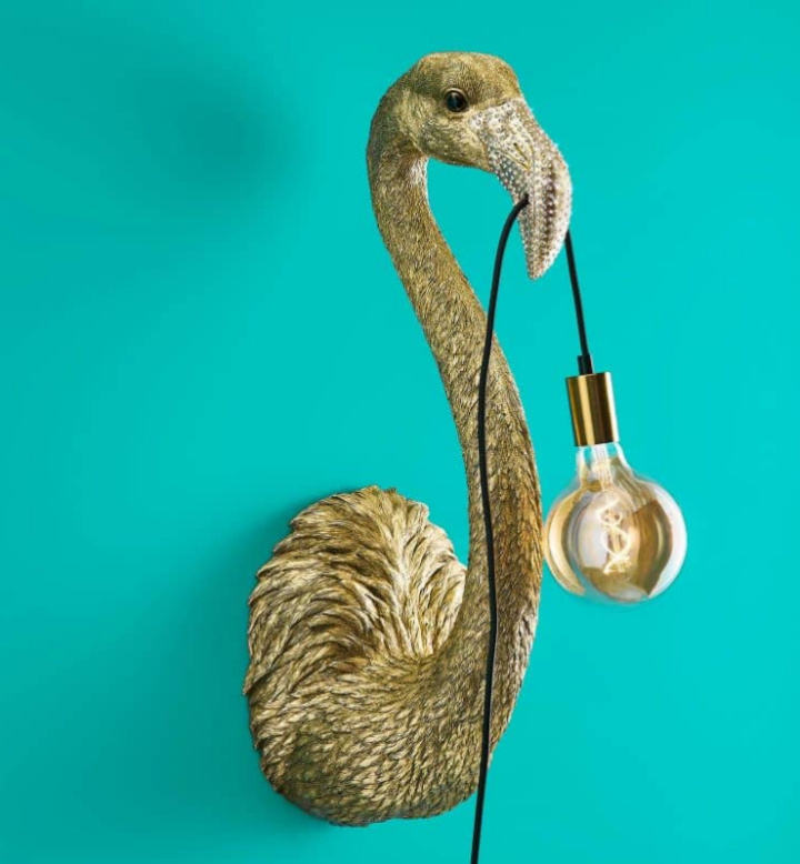 Vägglampa Tiffany 71 cm guld i gruppen Inredning / Belysning hos Åsby Hem & Trädgård (183053)