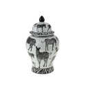 Urna Zebra med lock 21x21x34 cm