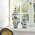 Urna Zebra med lock 23x23x60
