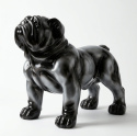 Skulptur Hund stående svart h 94 cm