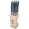 Grillknivar Laguiole black 6 SET