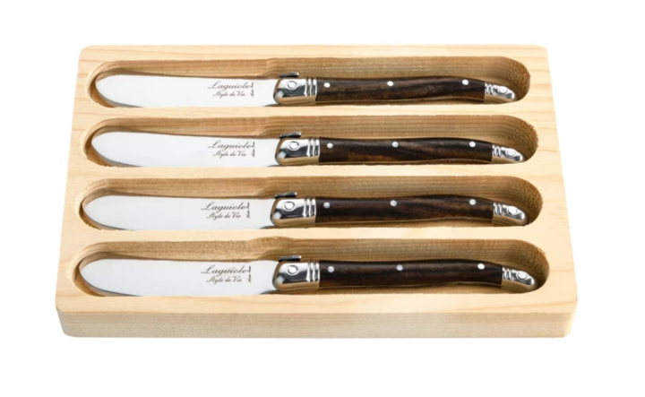 Smörkniv Laguiole Dark Wood 4 SET i gruppen Inredning / Kök / Köksredskap hos Åsby Hem & Trädgård (187581)