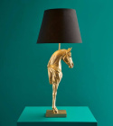 Lampa häst guld 68,5 cm