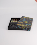 Chopsticks Giftset Wooden Black Blue