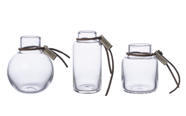 Glasvaser 3-pack Ernst i gruppen Inredning / Krukor & Vaser / Vaser hos Åsby Hem & Trädgård (190006)