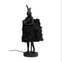 Lampa Kanin päls svart 68 cm
