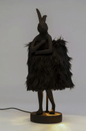 Lampa Kanin päls svart 68 cm