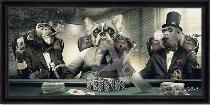 Tavla Poker 40x90cm i gruppen Inredning / Tavlor hos Åsby Hem & Trädgård (190759)