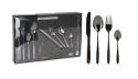 Bestickset 24 delar Svart