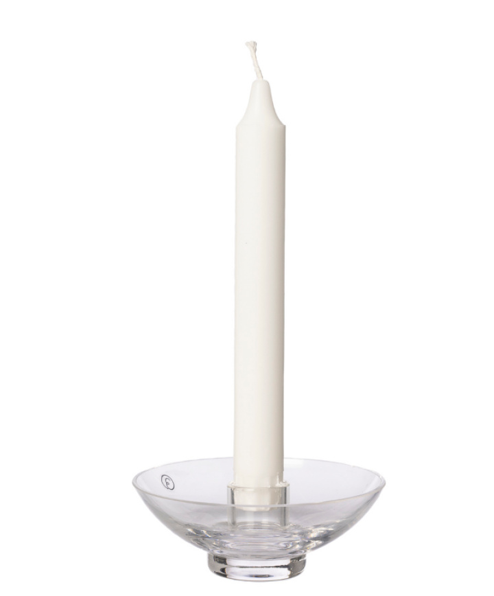 Ljusstake Glas 11x4cm i gruppen Inredning / Ljusstakar & Ljuslyktor hos Åsby Hem & Trädgård (192596)