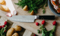 Knivset 2 delar Santoku,Kinesisk Hacka
