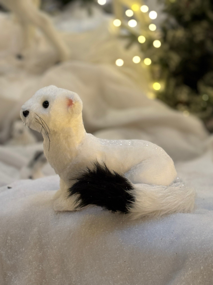 Hermelin vit glitter i gruppen Jul hos Åsby Hem & Trädgård (193019)