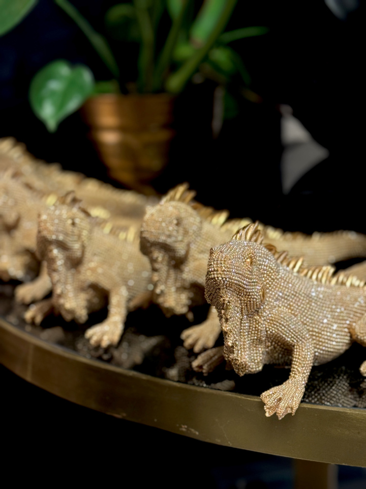 Ödla guld 31 cm i gruppen Inredning / Figurer & Skulpturer hos Åsby Hem & Trädgård (193210)