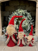 Tomte hög hatt röd h97cm