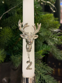 Ljusdeko Advent Hjort 4-pack 9 cm