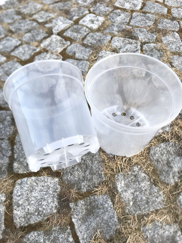 Plastkruka transparent 19 cm i gruppen Odla & Tillbehör / Krukor & Fat / Planteringskrukor hos Åsby Hem & Trädgård (194102)