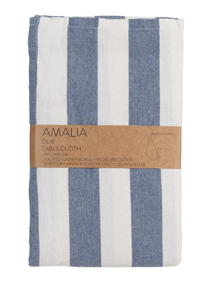 Duk Amalia Marin 140x300cm i gruppen Möbler / Textil / Kökstextil hos Åsby Hem & Trädgård (194352)