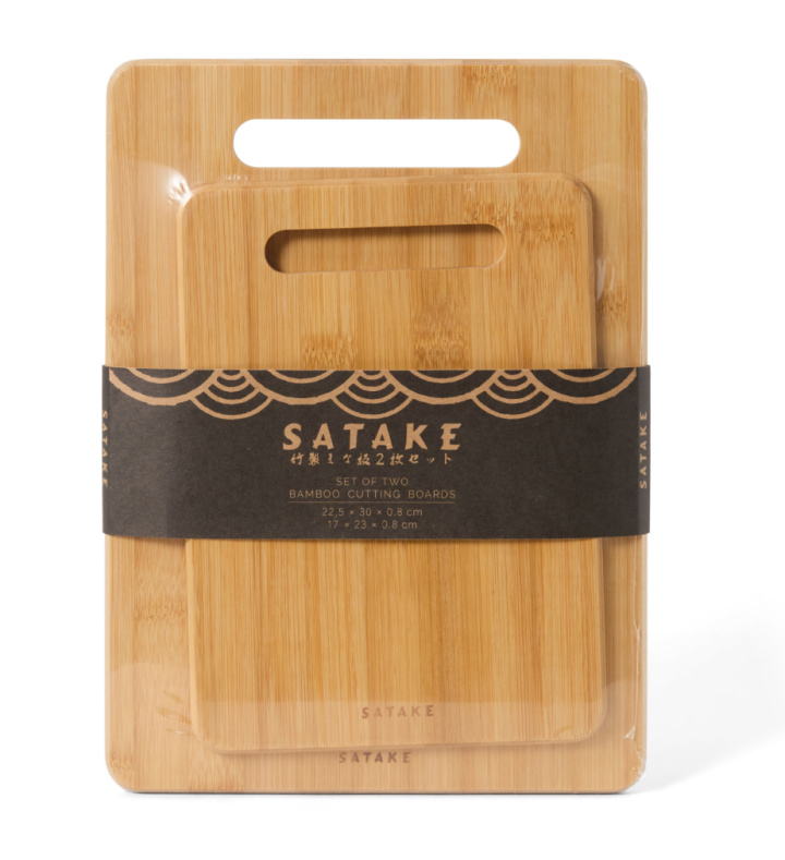 Skärbräda Bambu 2-pack Satake i gruppen Inredning / Kök / Köksredskap hos Åsby Hem & Trädgård (194682)