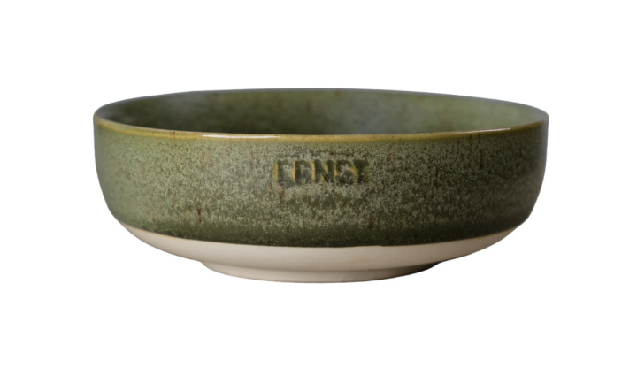 Skål Grön/natur botten d14xh4,5 cm i gruppen Inredning / Kök hos Åsby Hem & Trädgård (194968)