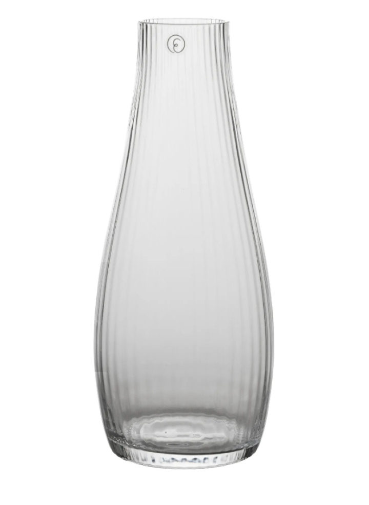 Karaff d8xh19 cm räfflat glas i gruppen Inredning / Kök hos Åsby Hem & Trädgård (194969)