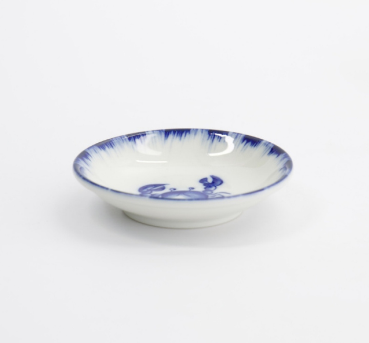Sauce Dish Crab Blue/White 9x2cm i gruppen Inredning / Kök hos Åsby Hem & Trädgård (195558)
