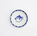 Sauce Dish Puffer Fish Blue/White 9x2cm