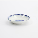 Sauce Dish Flounder Blue/White 9x2cm