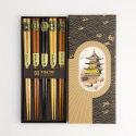 Chopsticks Giftset Hexagone Wood