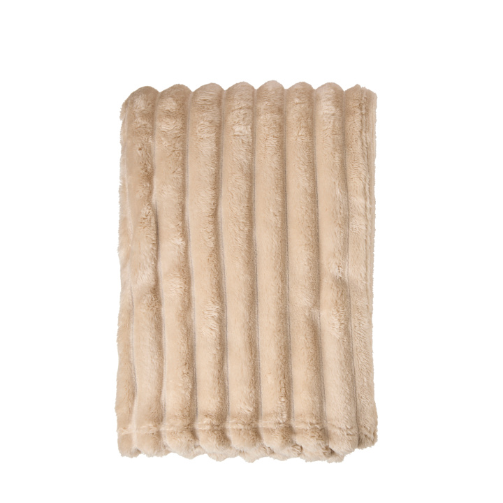 Pläd beige 125x150 i gruppen Inredning / Textil / Plädar hos Åsby Hem & Trädgård (197525)